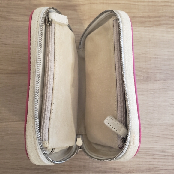 Vintage Coach Cream Suede Leather Jewelry Case - Picture 6 of 16